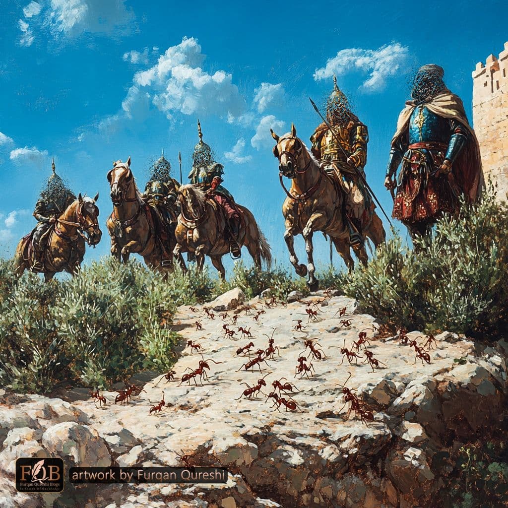 Background image for سورۃ نمل کی ایک آیت